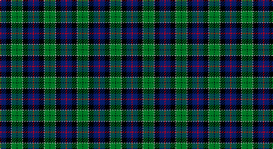 R/2 DB8 K8 W1 G8 K/1 tartan