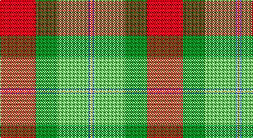 R/62 G38 LG54 B2 W2 LO/2 tartan