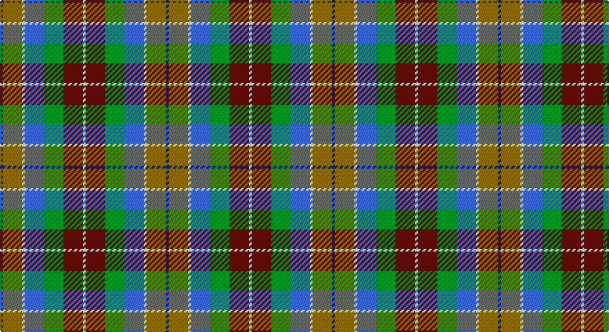 DB/2 Y14 W2 B14 G14 DR14 W/2 tartan