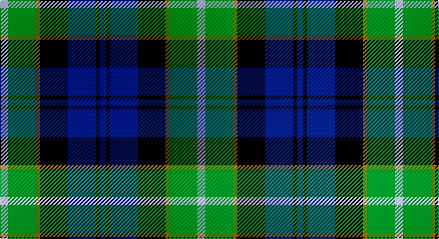 LB/8 G28 Y4 K28 DB28 K4 DB/6 tartan