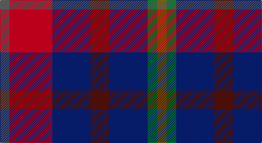N/16 R72 DB64 DR32 DB64 G16 Y/16 tartan