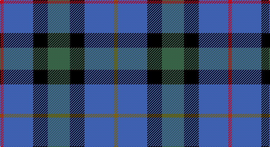R/6 B48 K24 G36 K24 B48 Y/6 tartan