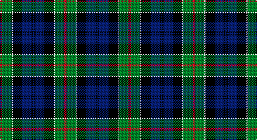 R/4 G16 W2 K16 DB16 K2 DB/2 tartan
