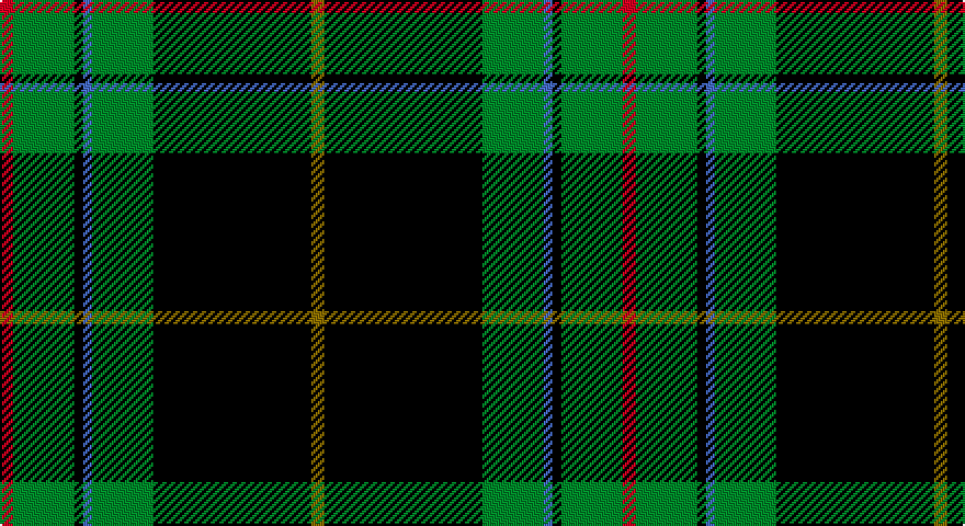 R/6 G28 K4 B4 G28 K72 Y/6 tartan