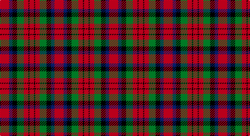 R/16 DB6 K8 G12 R8 K2 R/8 tartan