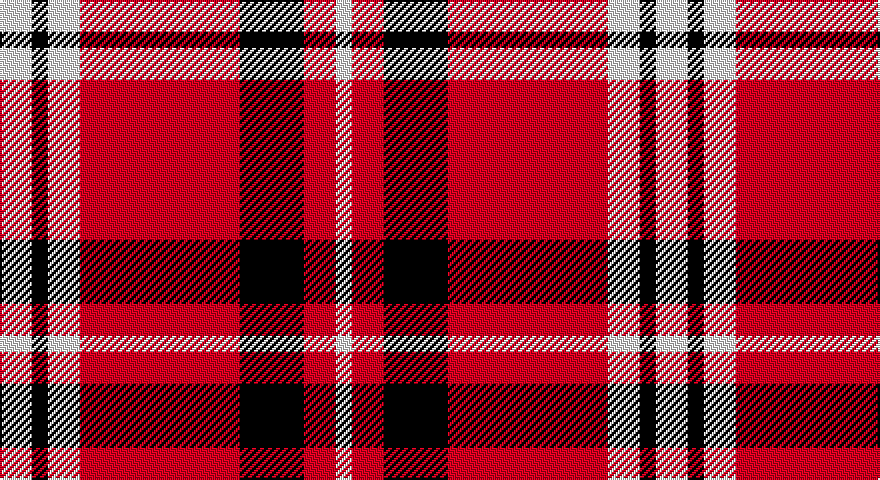 W/16 K8 W16 R80 K32 R16 W/8 tartan