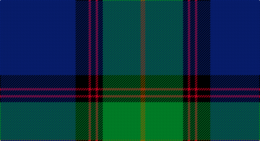 DB/128 K22 R4 K8 R4 K8 G64 Y/8 tartan