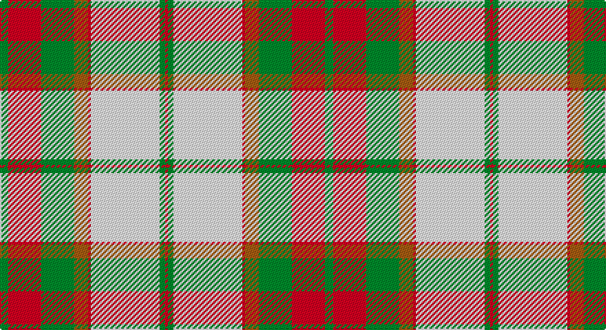 G/6 R24 G24 O10 R2 W50 G4 R/2 tartan