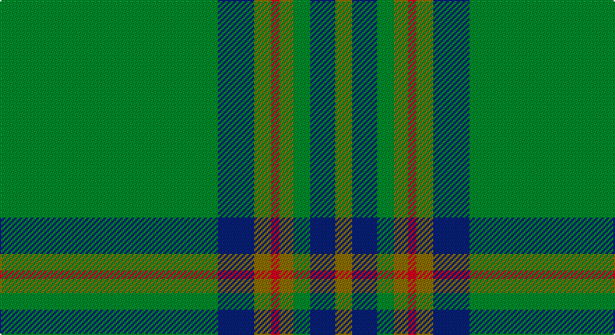 G/156 DB26 Y12 R6 Y10 G12 DB18 Y/12 tartan