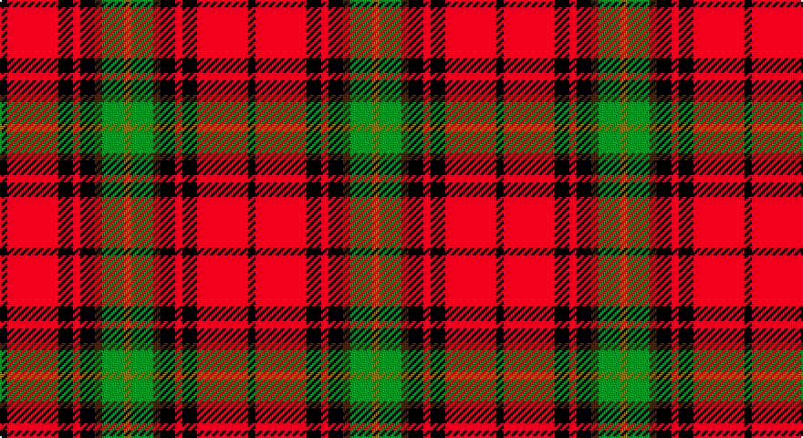 K/4 R28 K8 R4 K8 DO4 G12 Y/4 tartan