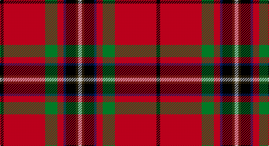 K/6 R68 G20 R10 DB4 K16 DY4 W/6 tartan