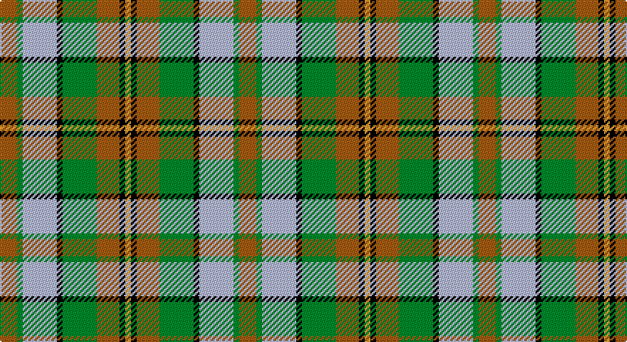 O/12 G4 LB24 K4 G24 O16 K4 LO/4 tartan