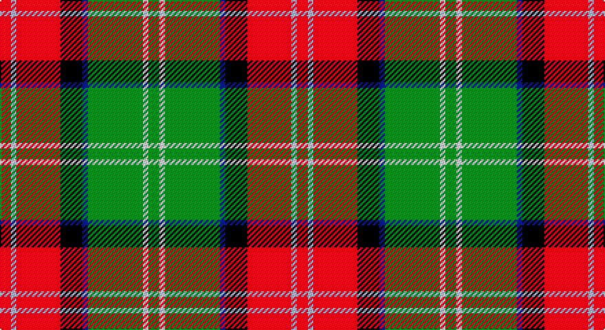 R/8 LB4 R32 K16 DB4 G40 W4 G/8 tartan