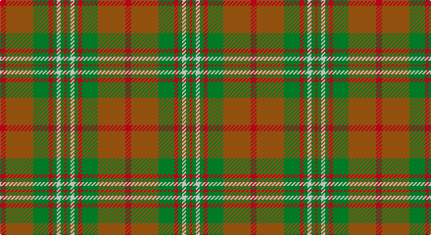 R/6 O28 G16 R4 G4 W4 G4 R/2 tartan
