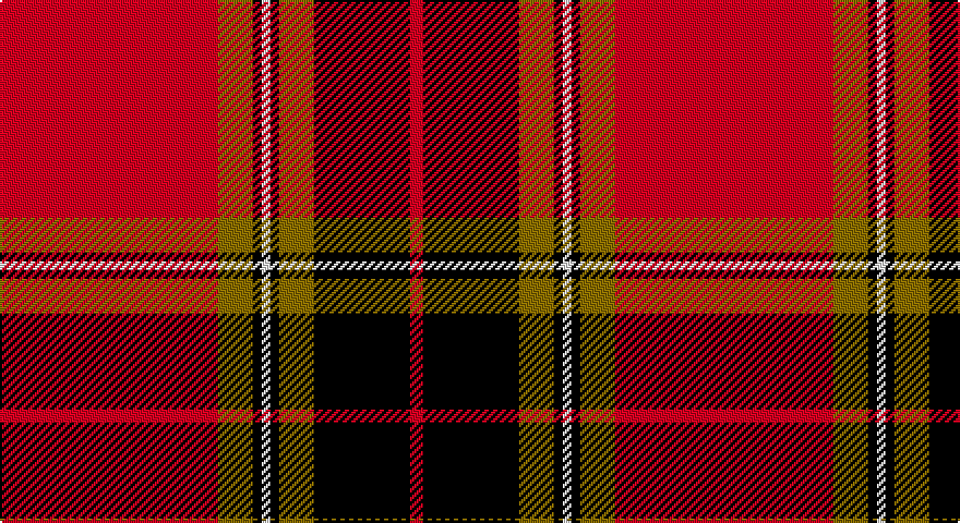R/100 Y16 K4 W4 K4 Y16 K44 R/6 tartan