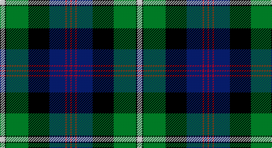 W/8 K2 G36 K34 DB26 R2 DB6 R/2 tartan