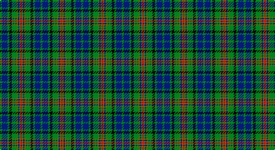 G/3 DB9 G3 K4 G8 Y2 DB2 Y2 R/2 tartan