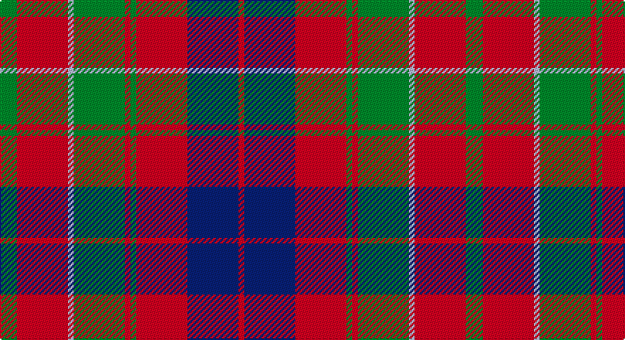 G/12 R36 LB4 G36 R4 G4 R36 DB36 R/4 tartan