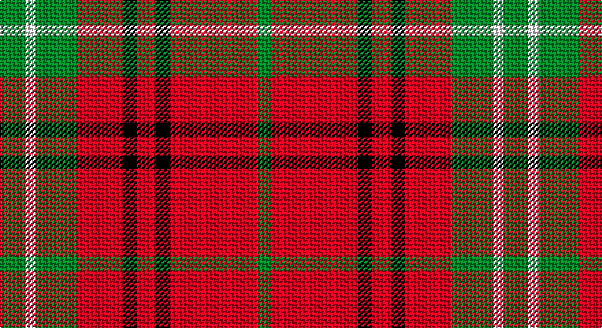 G/18 W8 G30 R34 K10 R14 K10 R64 G/10 tartan