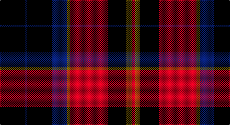 K/48 DB4 K48 DB28 Y6 R72 K36 Y10 R/6 tartan