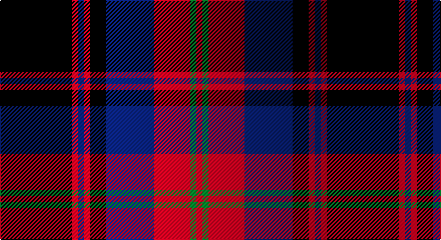 K/72 R6 DB6 R6 K16 DB48 R36 G6 R/6 tartan