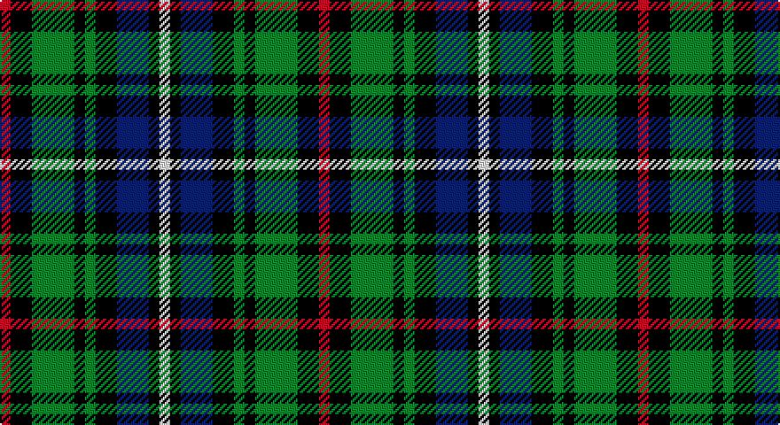 R/6 K12 G24 K6 G6 K12 DB18 K6 W/6 tartan