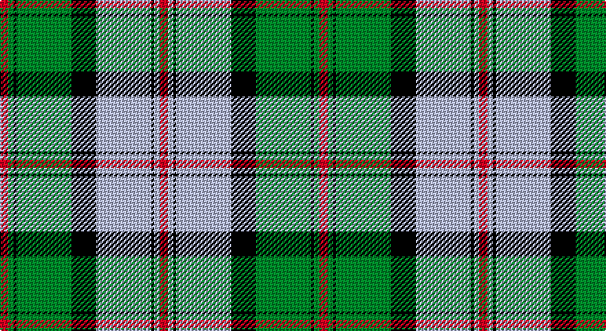 R/6 G4 K2 G40 K18 LB40 K2 LB4 R/6 tartan