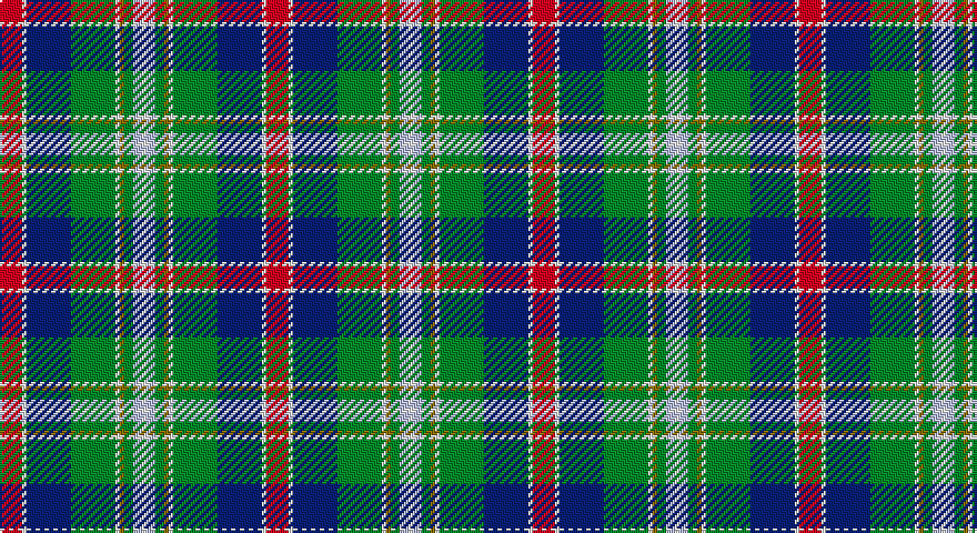 R/10 W2 DB20 G20 W2 Y2 G4 LB4 W/2 tartan