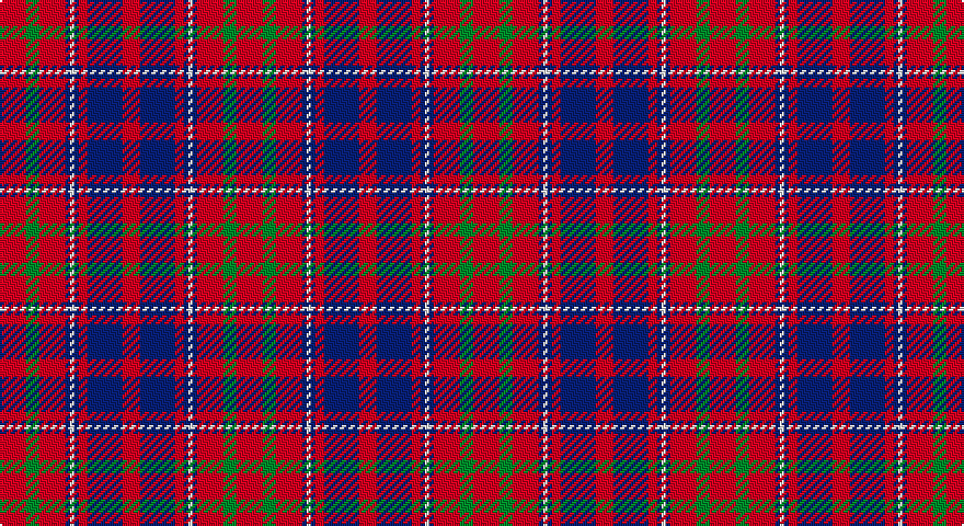 R/12 G6 R12 DB2 W2 DB2 R4 DB16 R/8 tartan