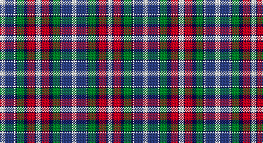 W/8 DBi16 W2 DB2 G12 DB6 R12 DB2 W/8 tartan
